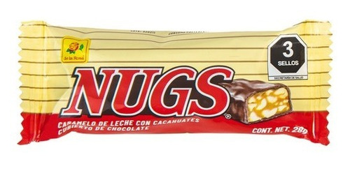 Toffee De Leche Cubierto Chocolate Nugs 12 Piezas