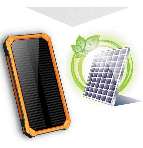 Cargador Portátil Recargable 20.000 Mah Solar Powerbank