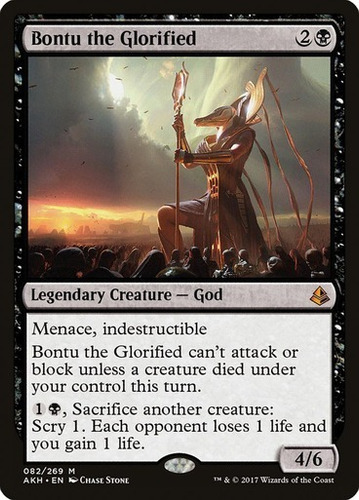 Magic Mtg Bontu The Glorified - Amonkhet