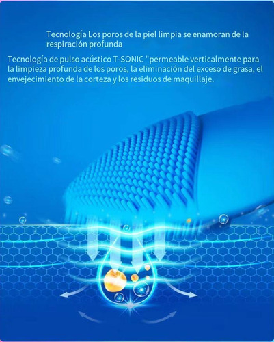 Cepillo Facial Eléctrico, Anti-aging, Masajeador Rosa Claro Rosa Pálido