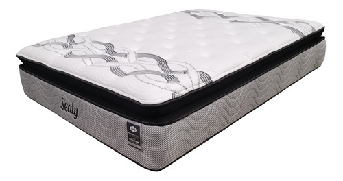 Colchón Sealy Cassat Para Cama King Size Color Gris