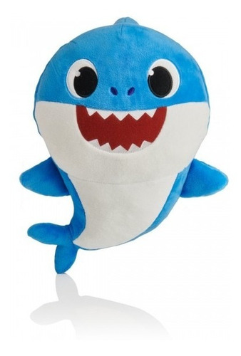 Pelúcia Baby Shark Musical 25 Cm Azul