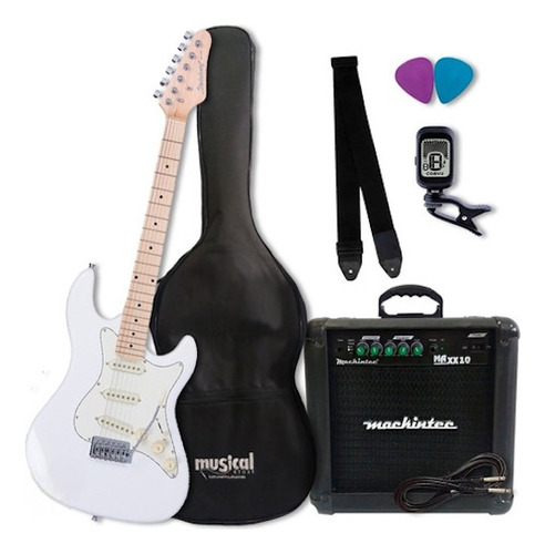 Kit Guitarra Strinberg Sts100 Branca Oferta