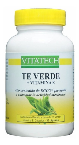 Te Verde + Vitamina E Egcg Antioxidante Natural Baja Peso