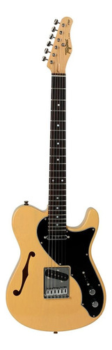 Guitarra elétrica Tagima Brasil T-920 semi hollow de  cedro butterscotch com diapasão de pau ferro