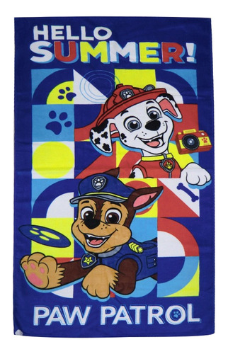 Toalla Playera Velour 70 X 130 Cm - Paw Patrol