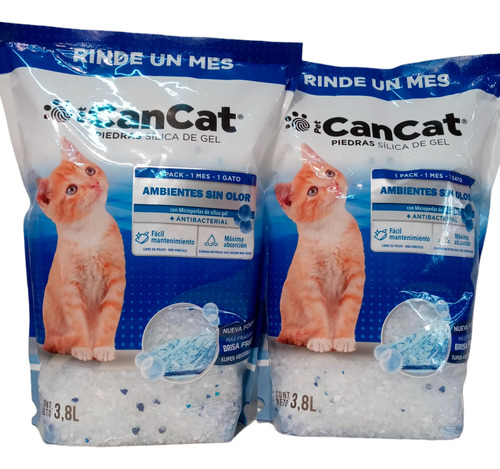 Piedra Silica Para Gato De Can Cat 7,6 L