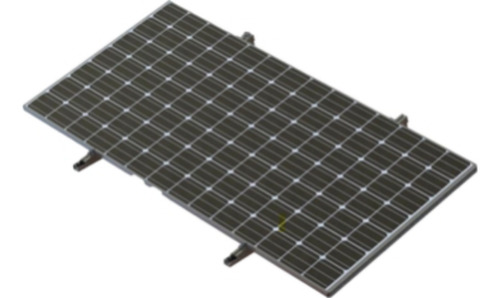 Montaje Para Piso De Concreto Para Un Modulo Fotovoltaico De