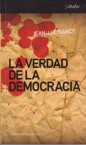 De La Democracia Jean Luc Nancy 