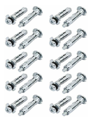 Mmiaoo Expansion Screw 20pcs M5x37mm Featured Thread For