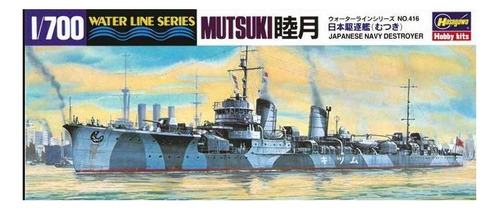 Maqueta Armable Destructor Japonés Mutsuki, + Set, 1/700. Jp