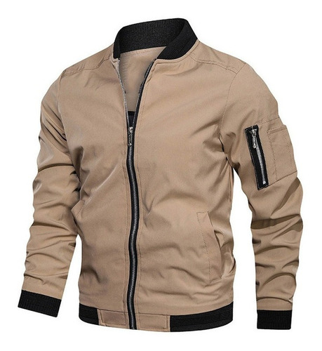 Chaqueta Bomber De Talla Grande Para Hombre, Ropa Ajustada