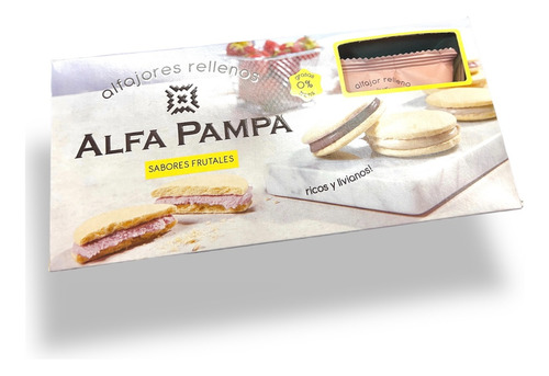 Alfajor Alfa Pampa Frutales Pack X6un +barata La Golosinería