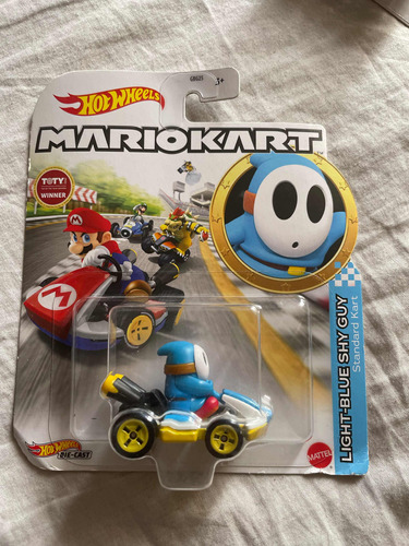 Juguete Hotwheels Mario Kart (shy Guy Azul Cielo )