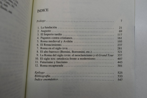 Roma: Una Historia Cultural Robert Hughes C214 (Usado)
