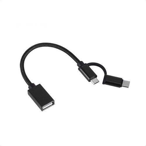 Cable Adaptador Otg De Micro Usb Y Tipo C A Usb 3.0