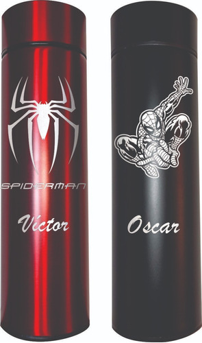 Termo Digital Spiderman Grabado Laser Personalizado