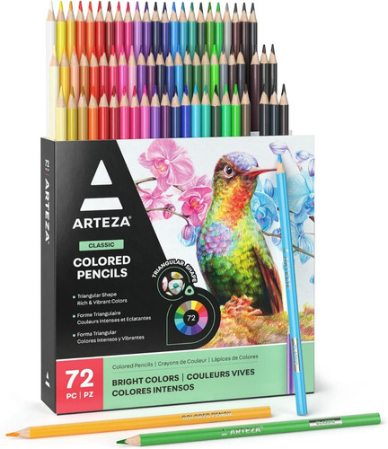 Colores Arteza 72 Surtidos En Colores Vibrantes