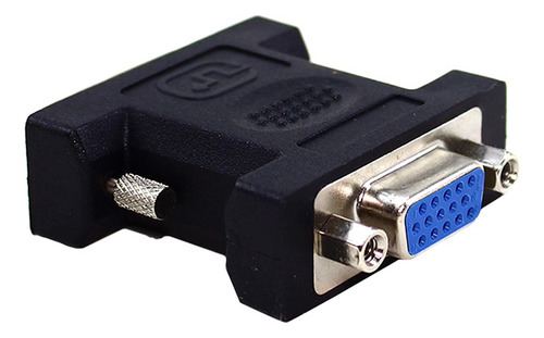 Adaptador Dvi Macho X Vga Db15 Fêmea Tblack Preto