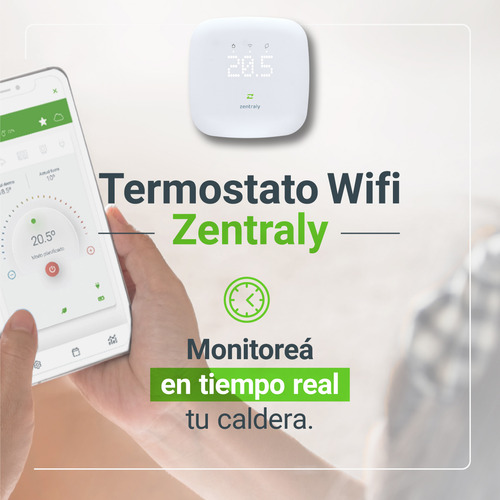 Termostato Wifi Zentraly 220v + Caja De Montaje