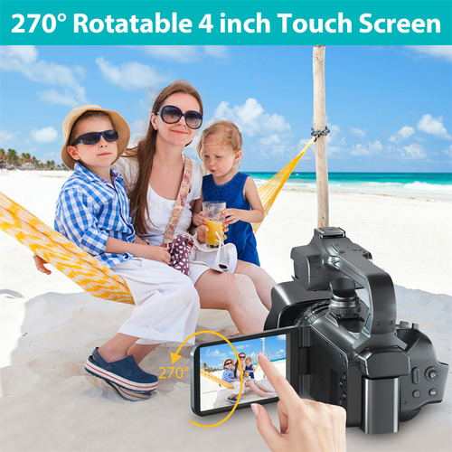 4k Cámara Ultra Hd Videocámaras 64mp Wifi App Cámara