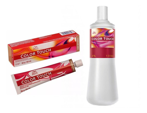 Kit 3 Tinturas Color Touch X60grs Wella + Emulsion X1000ml