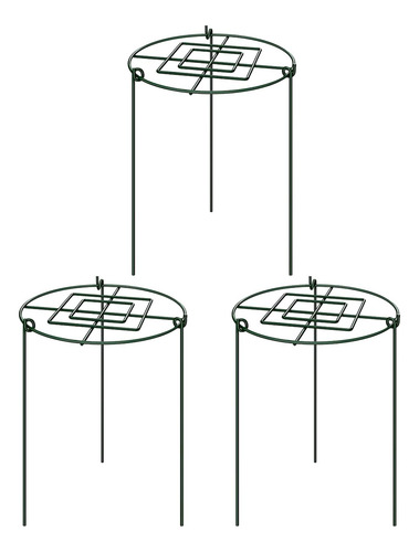 3 Piezas De Jaula De Soporte Para Peonías, Aros De 30x45cm