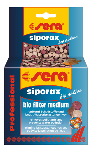 Sera Siporax Bio Active de 210 g Filtro de medio biológico para acuarios