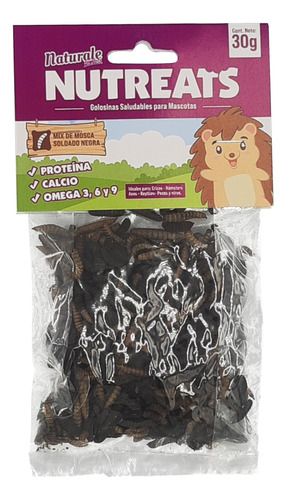 Comida Erizo Mix De Mosca Soldado Negra 30g - Exoticpet