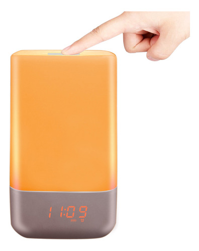 Despertador Led Con Luz Nocturna Y Simulación De Amanecer