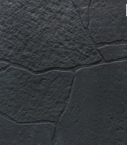 Pisos Baldosas Laja Exterior Rustica 40x40 X M2 Negro Mate
