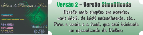 Hinário Cifrado Violão Nº 5 Ccb - Iniciante - Versão Nr 2