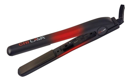 Plancha de cabello CHI Original Lava 1″ Ceramic negra y roja 125V/250V