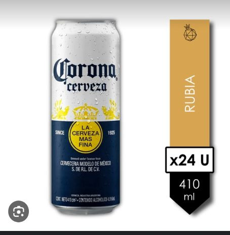 Cerveza Corona 410ml X24u