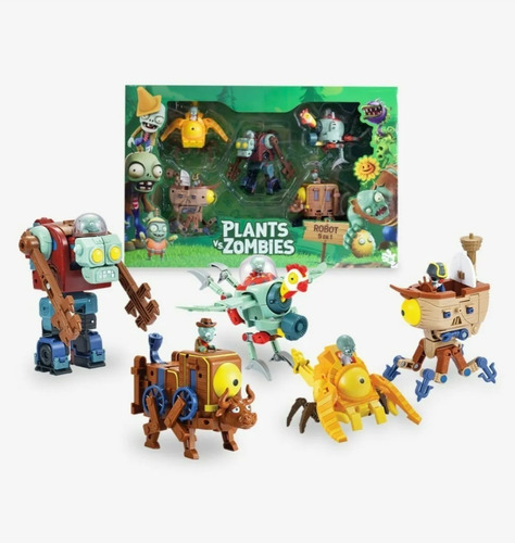 Plantas Vs Zombies - Robot 5 En 1