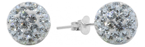 Aros De Plata 925 Strass 8 Mm