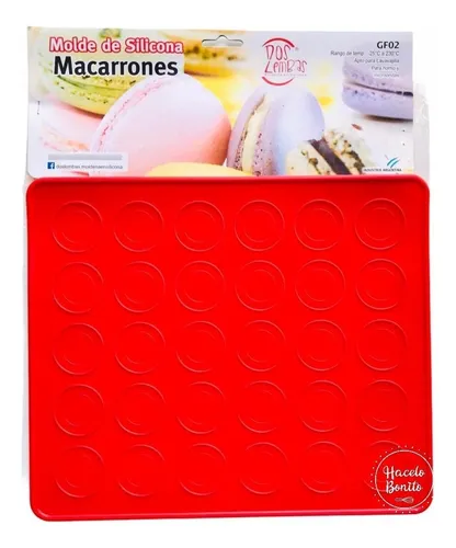 comprar Placa Para Macarron Macarons Molde Silicona Dos Lembas Color Rojo