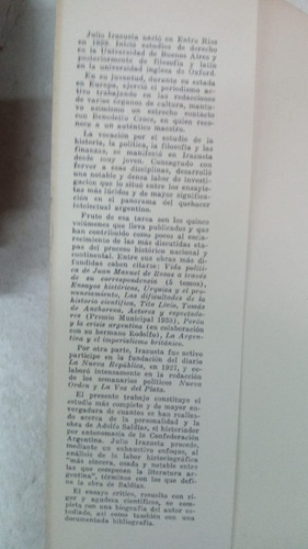 Adolfo Saldias - Julio Irazusta - Eds Culturales Argentinas (Usado)
