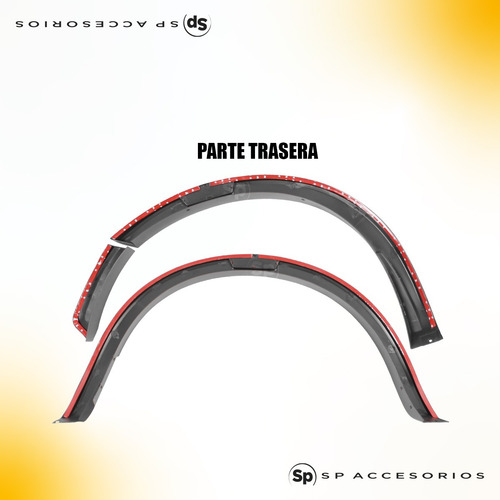 Cantoneras Vistas Roja Para Nissan Frontier 2018+
