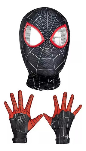 Miles Morales Spider-man Cosplay Mask And Gloves