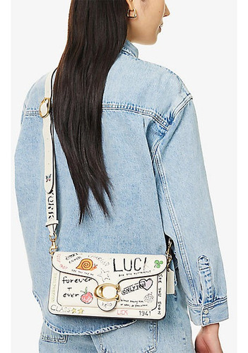 Bolsa Coach Tabby 26 Crossbody Sketch Print
