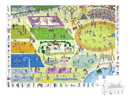 Imagen 2 de 3 de Puzzle Rompecabezas Olimpiadas 70 Piezas Plan Z