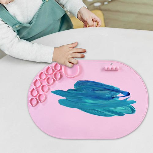 Tapete De Silicona Para Manualidades, Tapete De Pintura Rosa