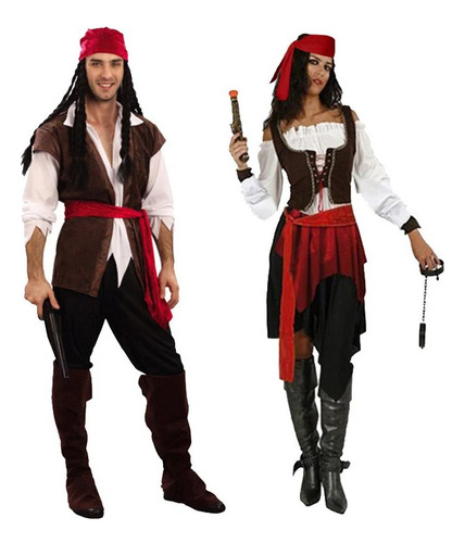 G Disfraz De Pirata Pirata De Capitán Jack Sparrow Para