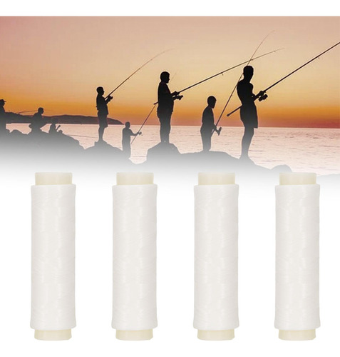 Corda De Linha De Pesca Monofilamento, 4 Unidades, Fio