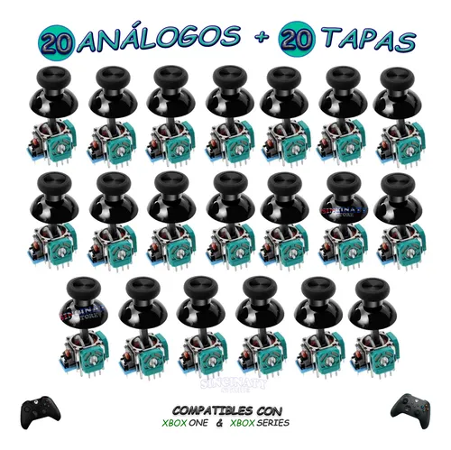 20 Análogo Joystick + 20 Tapa Capucha Para Xbox One Y Series