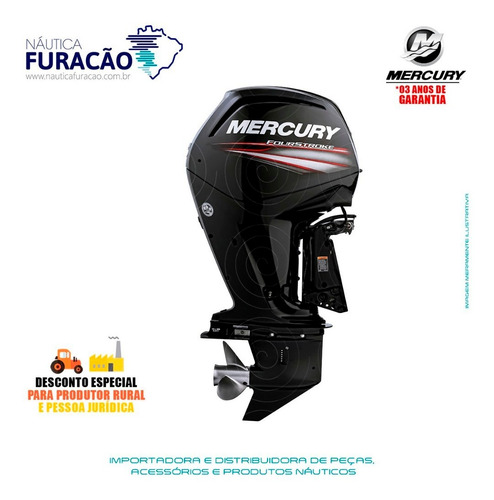 Motor De Popa Mercury 4 Tempos 115hp Exlpt Efi Ct