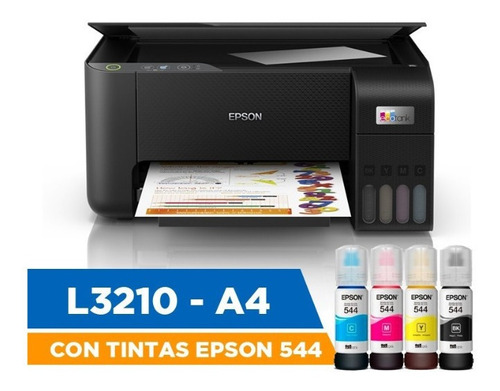 Impresora Epson Multifuncional L3210 Ecotank 544 Usb Sd99