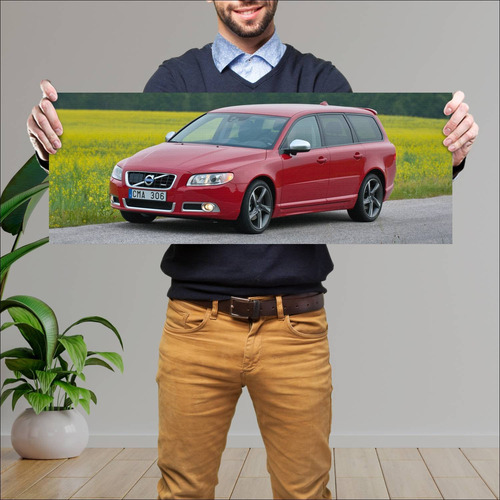 Cuadro 30x80cm Auto 2011 Volvo V70 R Design