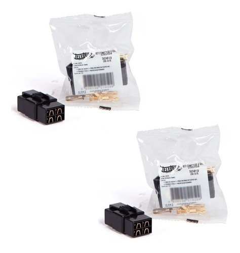 Kit Technoise 2 Conector 4 Vias 1 Conector 3 Vias C/ Trava
